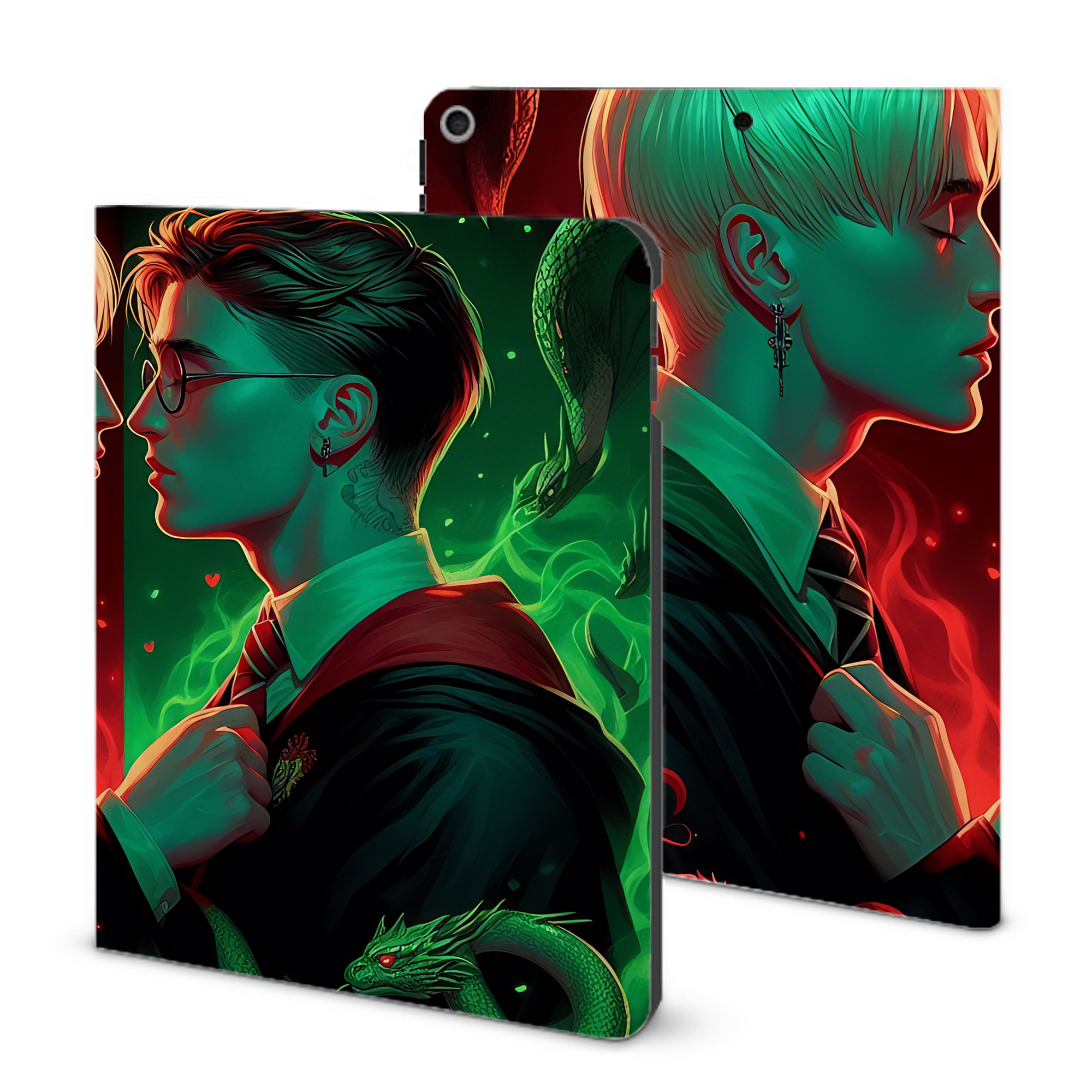 （画像用） Harry Potter ハリー・ポッターシリーズ IPad ケース ブック型 PUレザー TPU 耐衝撃 軽量 薄型 ペン収納なし 全面保護 IPad 各モデル対応